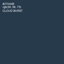 #273A4B - Cloud Burst Color Image